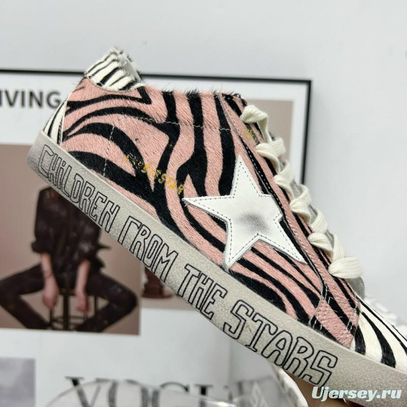 2025 Women GGDB Pink Black White Leather Suede Sneakers