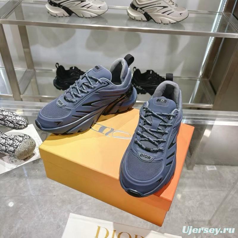 2024 Unisex Dior Blue Mesh Sneakers MJ00360