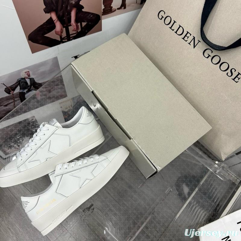 2024 Unisex GGDB White Leather Low Top Sneakers MJ00260