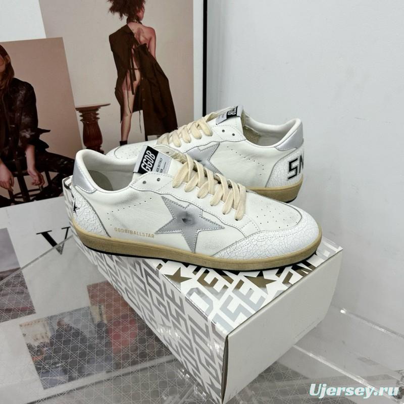 2024 Unisex GGDB White Grey Leather Low Top Sneakers MJ00260
