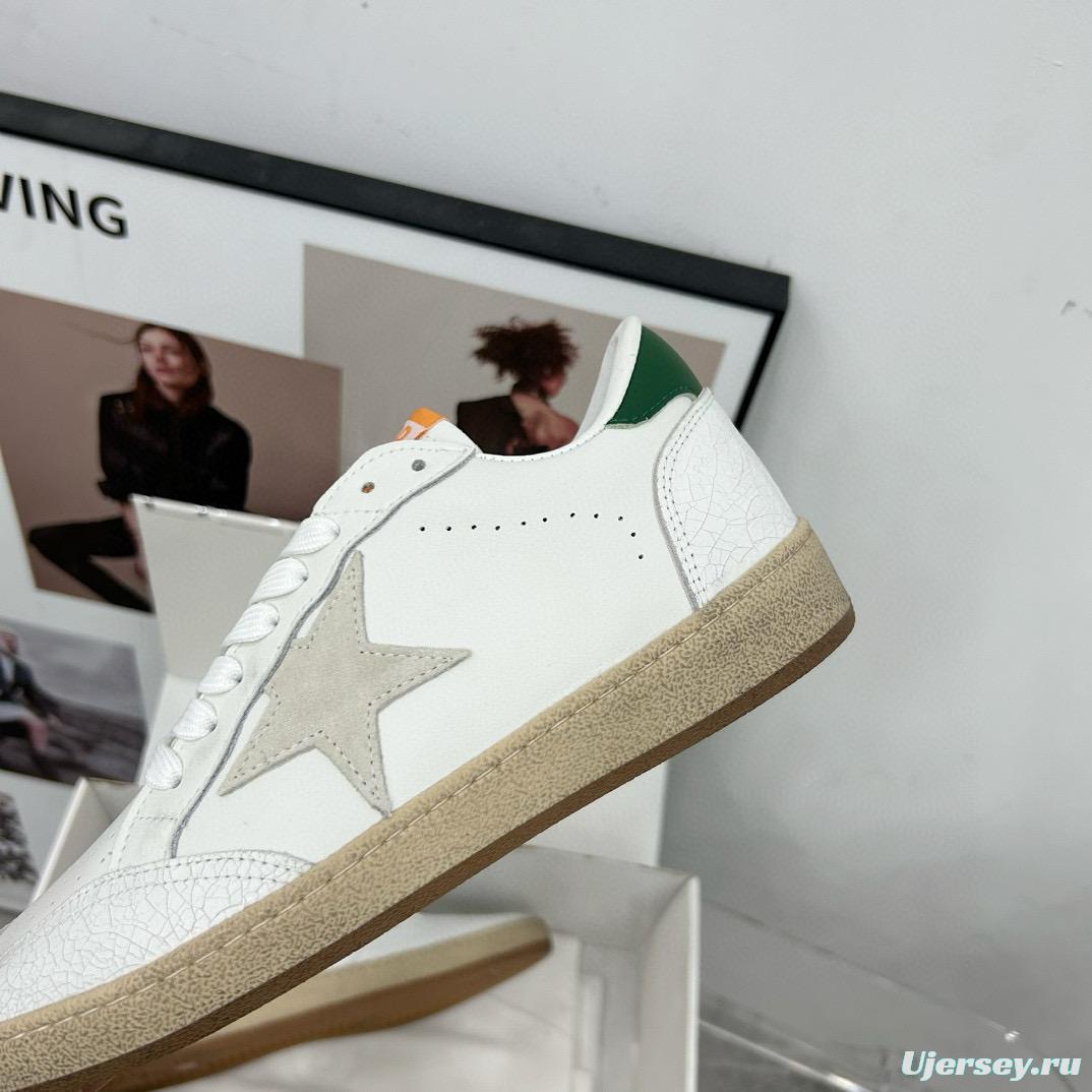 2024 Unisex GGDB White Grey Green Leather Sneakers MJ00260