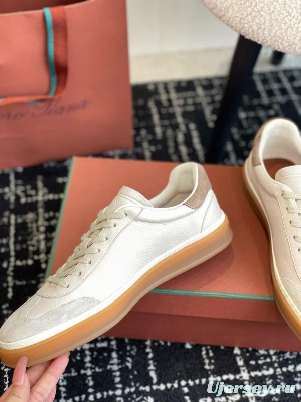 2024 Unisex LP White Beige Leather Suede Plimsolls MJ00320