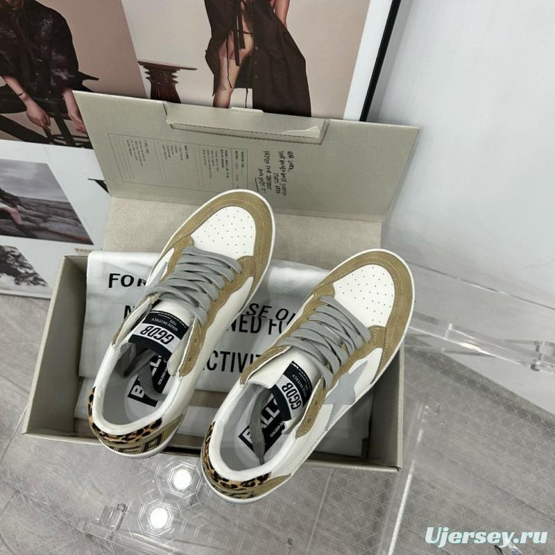 2024 Unisex GGDB White Beige Leather Suede Low Top Sneakers MJ00260