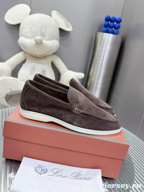 2024 Men Le Parmentier Brown Suede Loafers MJ00270