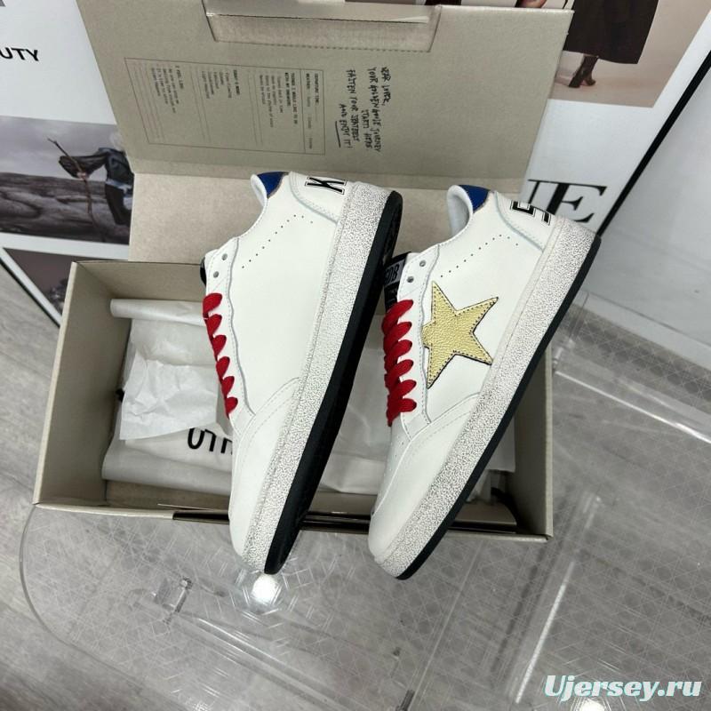 2024 Unisex GGDB White Gold Leather Sneakers MJ00260