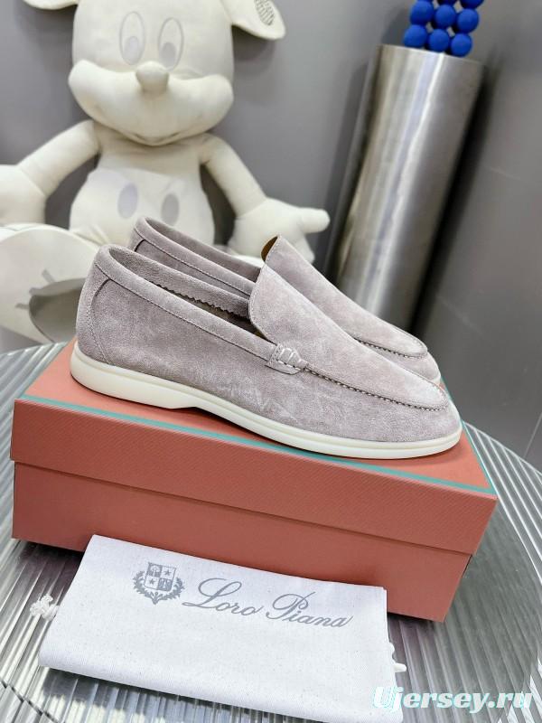 2024 Unisex Le Parmentier Beige Suede Loafers MJ00270