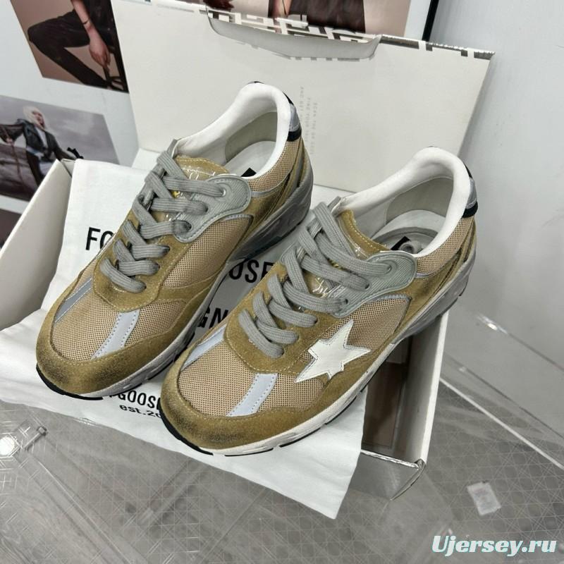 2024 Unisex GGDB Green Grey White Suede Mesh Sneakers