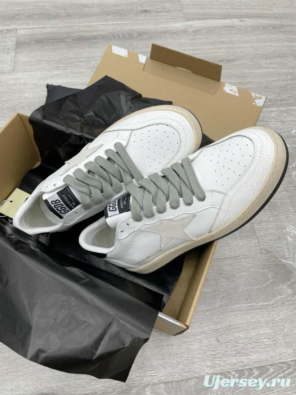 2024 Unisex GGDB White Black Leather Low Top Sneakers MJ00260