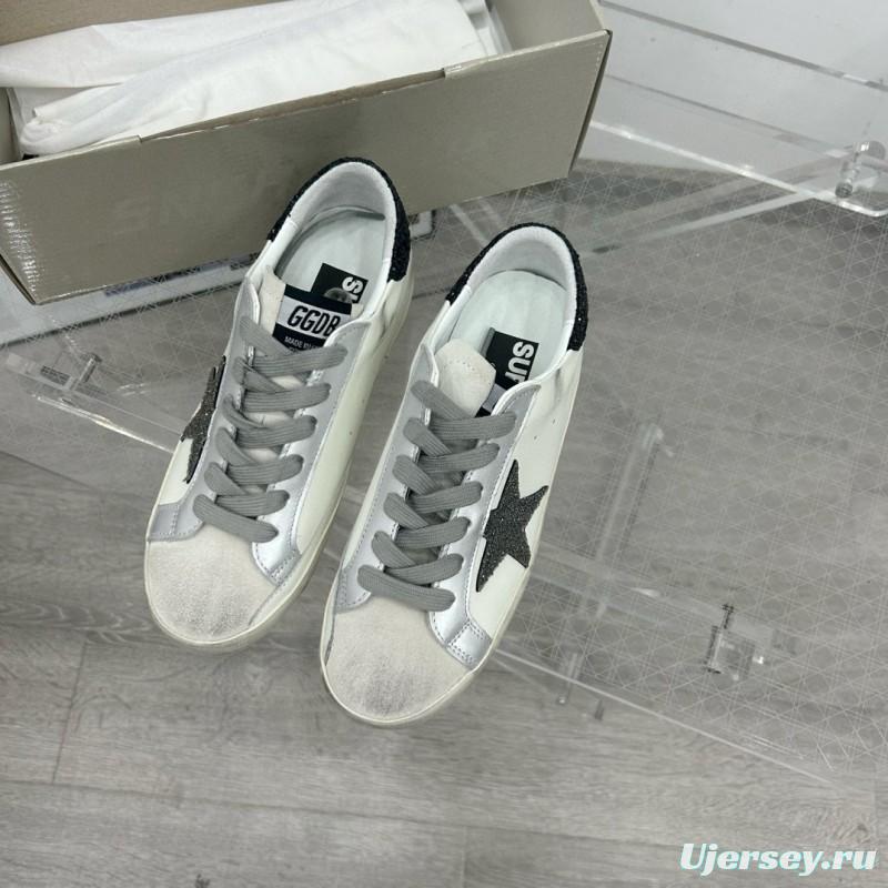 2025 Unisex GGDB White Black Leather Sneakers