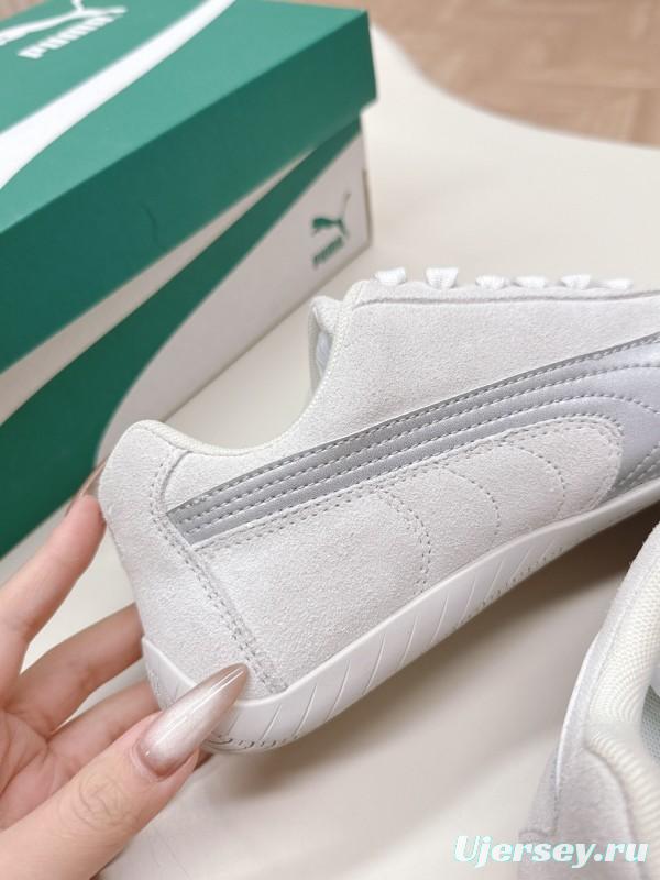 2025 Women PUMA White Suede Sneakers LY00280