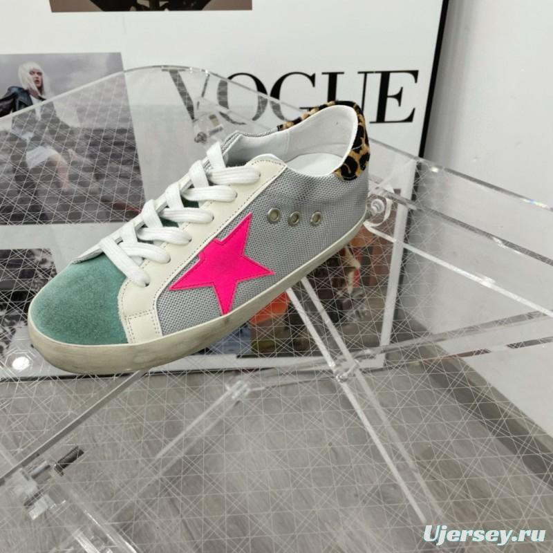 2025 Women GGDB Grey Pink Green Suede Leather Sneakers