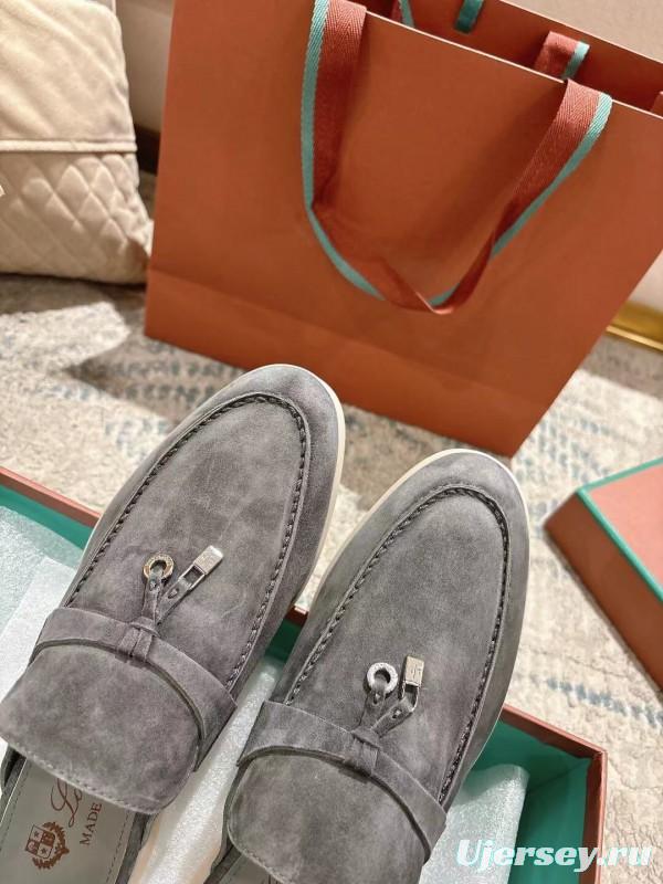 2025 Slippers LP Grey Suede Slippers