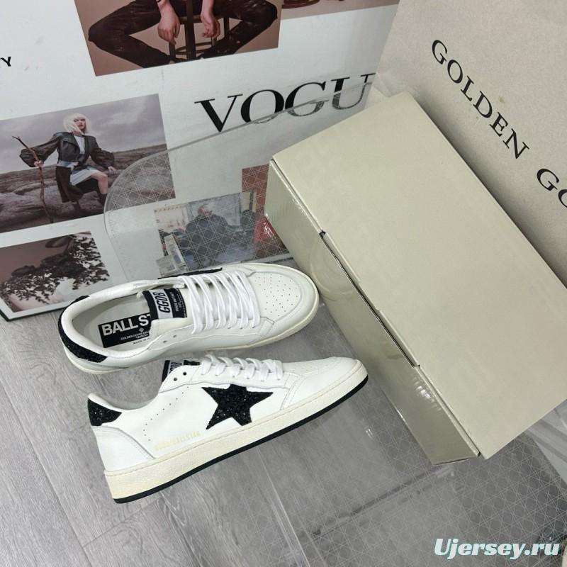 2024 Unisex GGDB White Black Leather Low Top Sneakers MJ00260