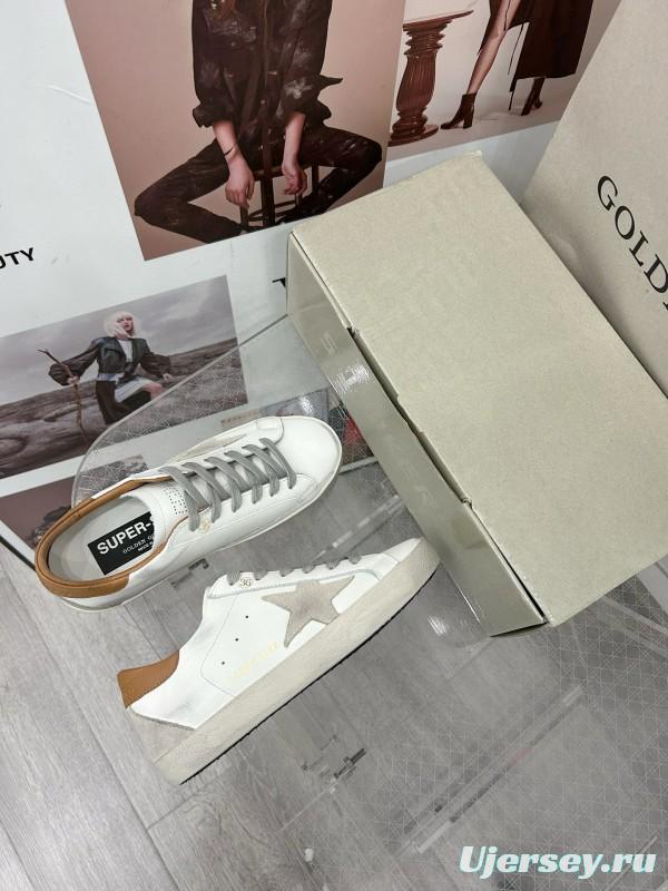 2025 Unisex GGDB White Brown Leather Sneaker MJ00260