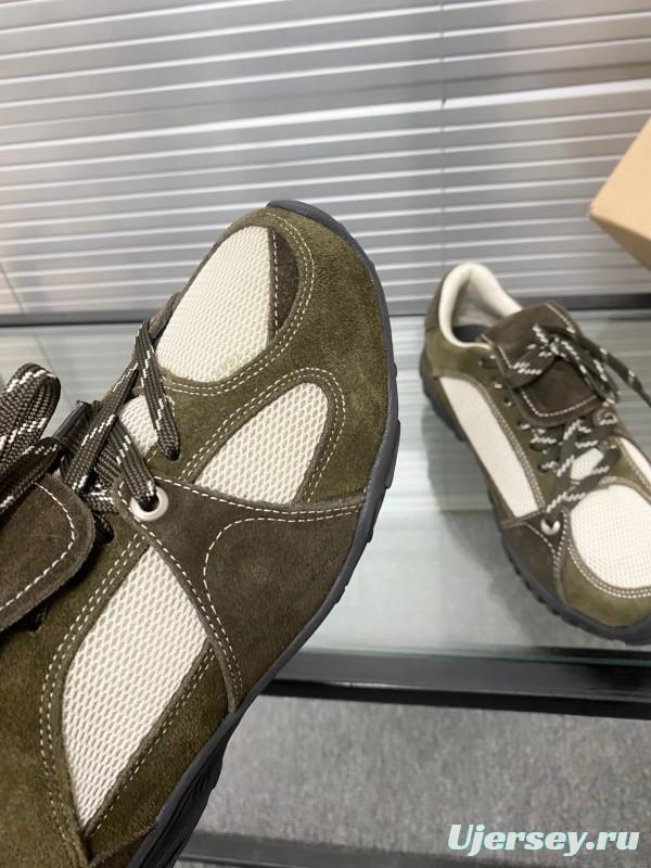 2025 Unisex Puma Brown White Silk Oxford Leather Sneakers KFY00280