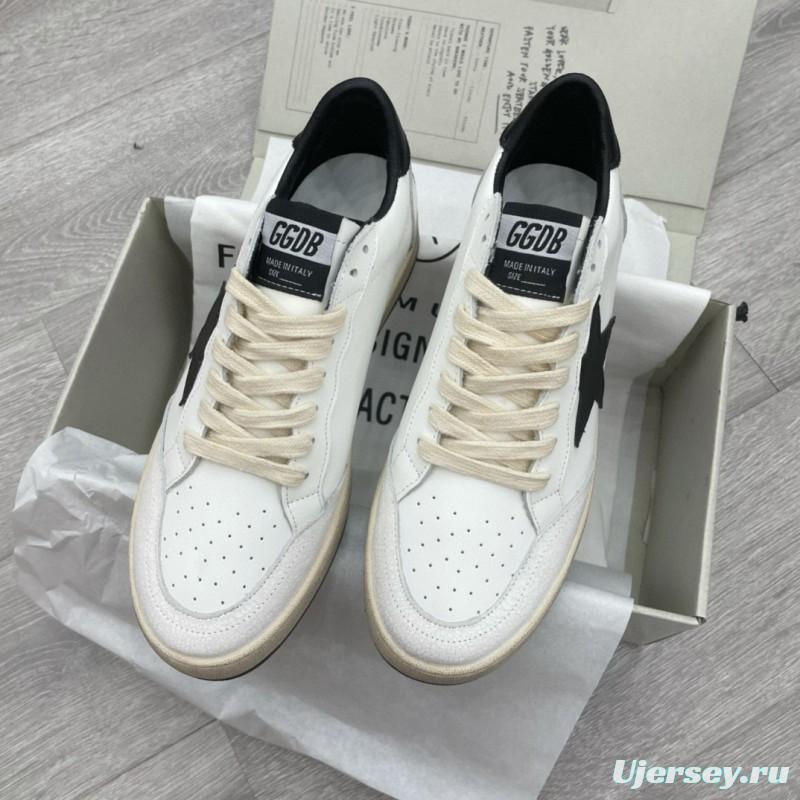 2024 Unisex GGDB White Black Leather Sneakers MJ00260