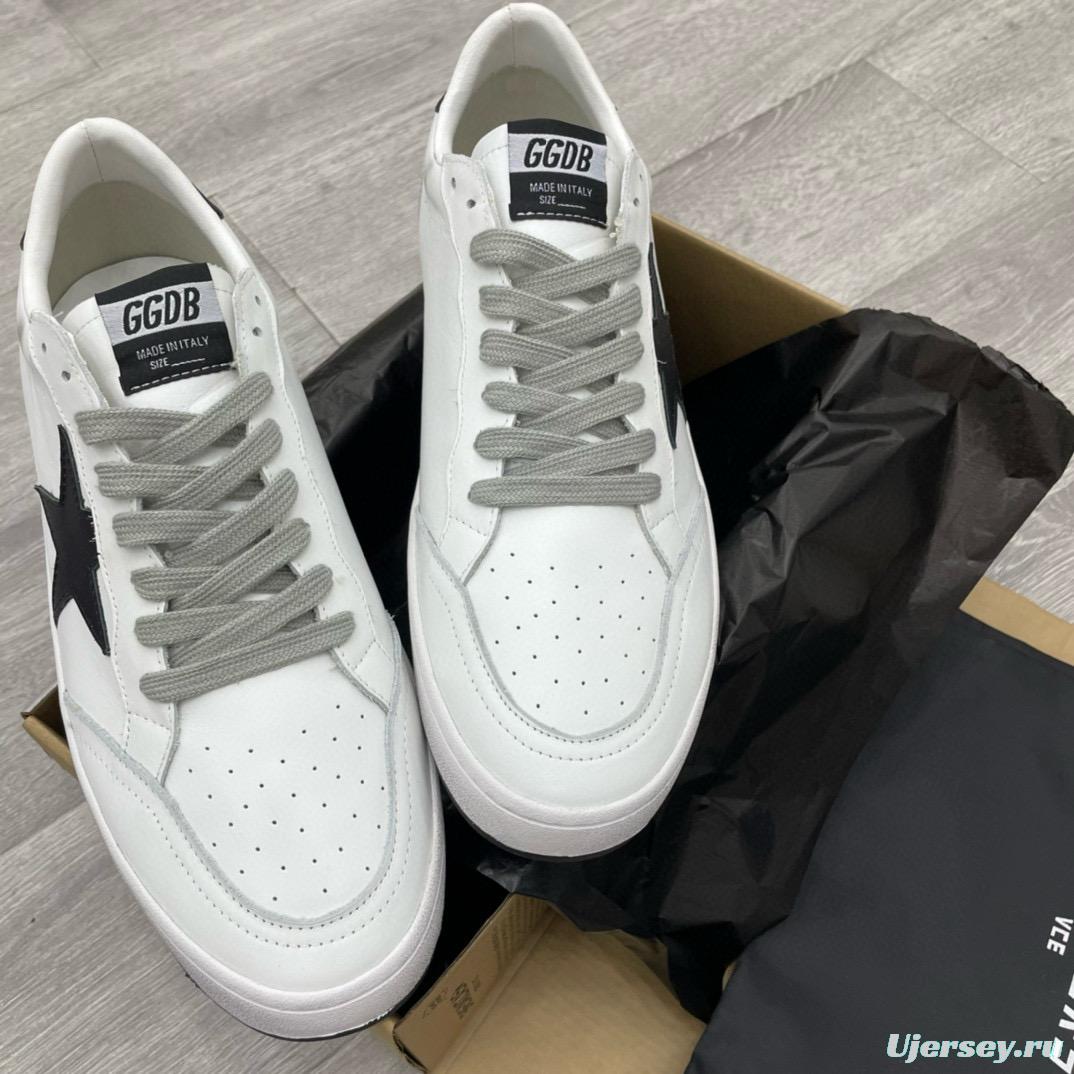 2024 Unisex GGDB White Black Leather Sneakers MJ00260