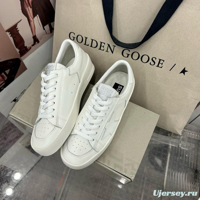 2024 Unisex GGDB White Leather Low Top Sneakers MJ00260