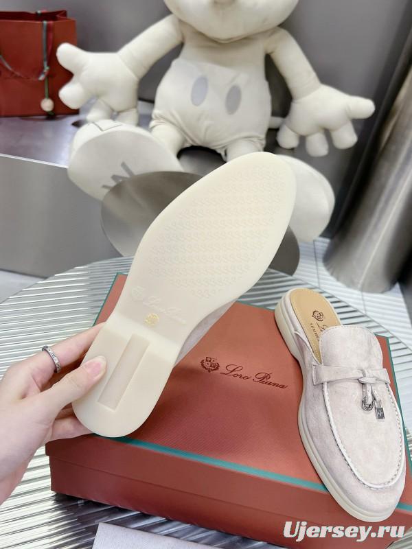 2024 Slippers LP Beige Nubuck Leather Loafer MJ00270