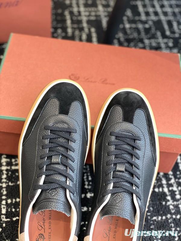 2024 Men LP Black Suede Leather Sneakers MJ00320