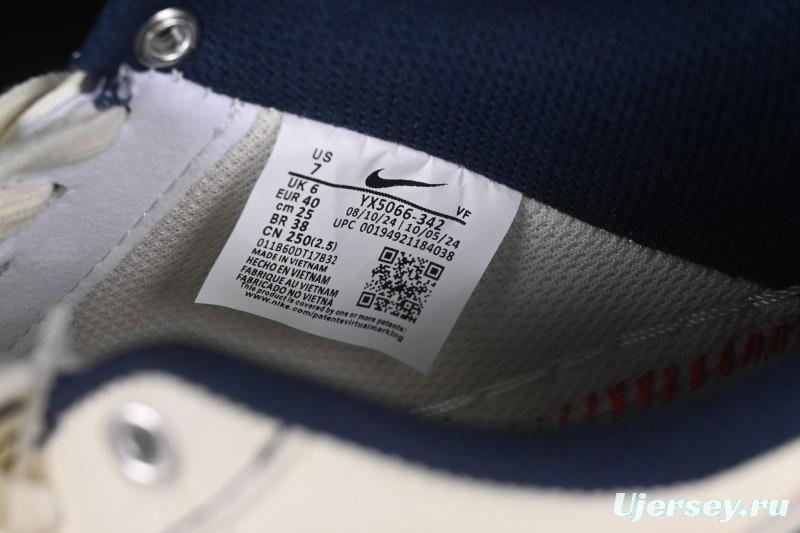 Nike Air Force 1 '07 Low LV Collaboration Dual-Tone Blue Denim Hook Low-Top Casual Sneakers - YX5066-342