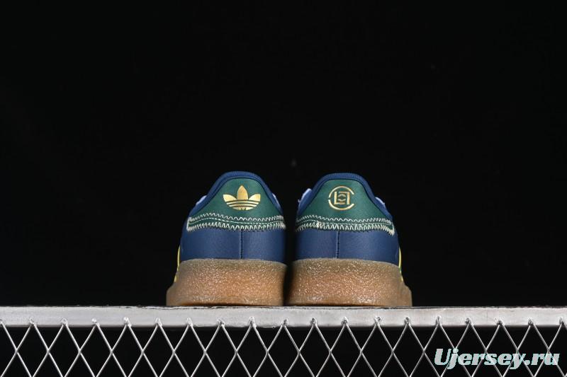 Adidas Originals Gazelle S By JR5408 Clot Collaboration Platform Casual Slip-Resistant Wear-Resistant Low-Top Sneakers