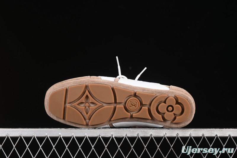 Louis Vuitton Sneakerina Round Toe Lace-Up Ballet Style Flat Training Shoes - N.F6