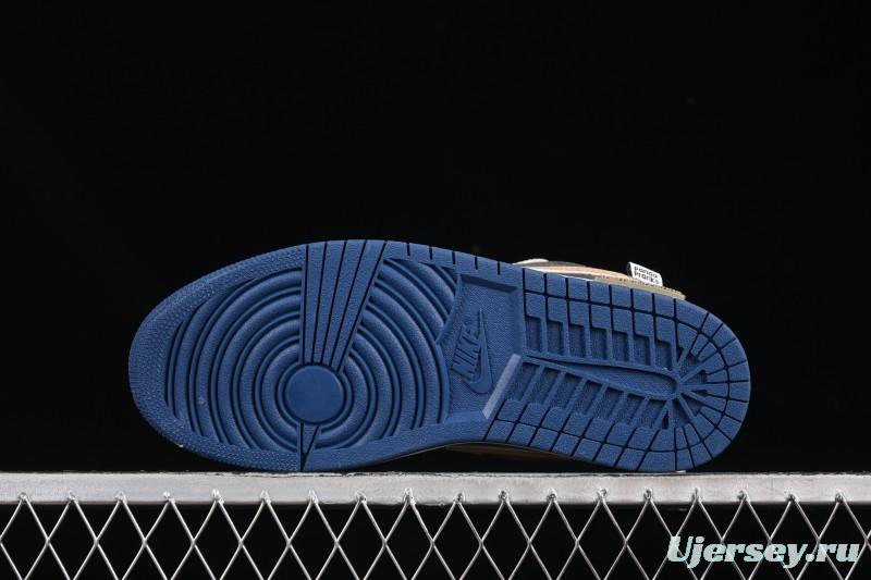 Nike Air Jordan 1 Low Retro Basketball Shoes Panda Mischief Pioneer Knight Brown Grey - 553558-414