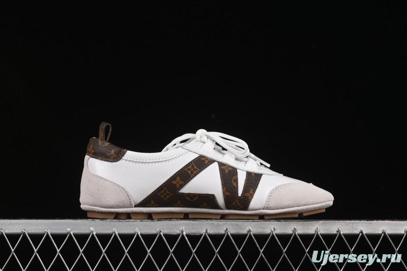 Louis Vuitton Sneakerina Round-Toe Lace-Up Ballet Style Flat Training Shoes - N.F6