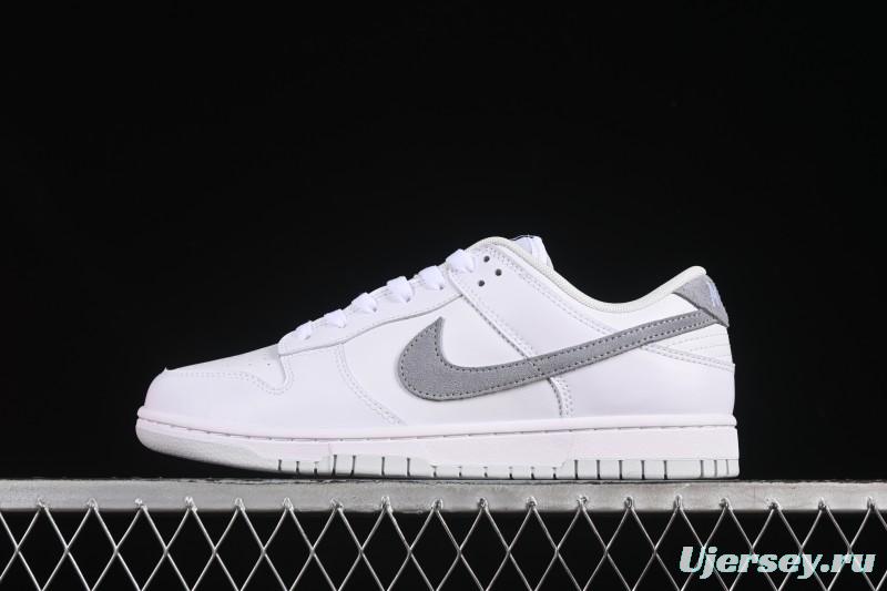 Nike SB Dunk Low White Grey Low-Top Casual Skate Shoes - IH0632-141