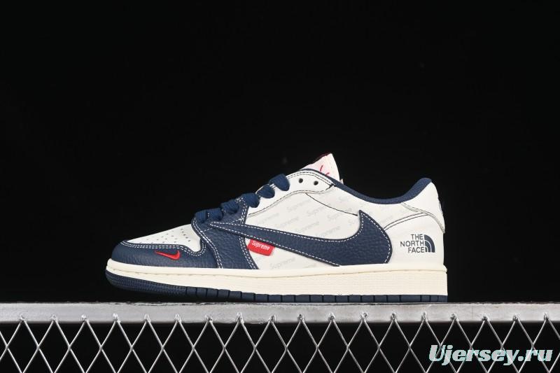 Nike Travis Scott x Fragment Design x Air Jordan 1 Low OG SP AJ1 Low Top Casual Sneakers - XZ5749-009