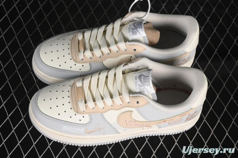Nike Air Force 1'07 Low Love Letter Casual Sneakers - DB3301-111
