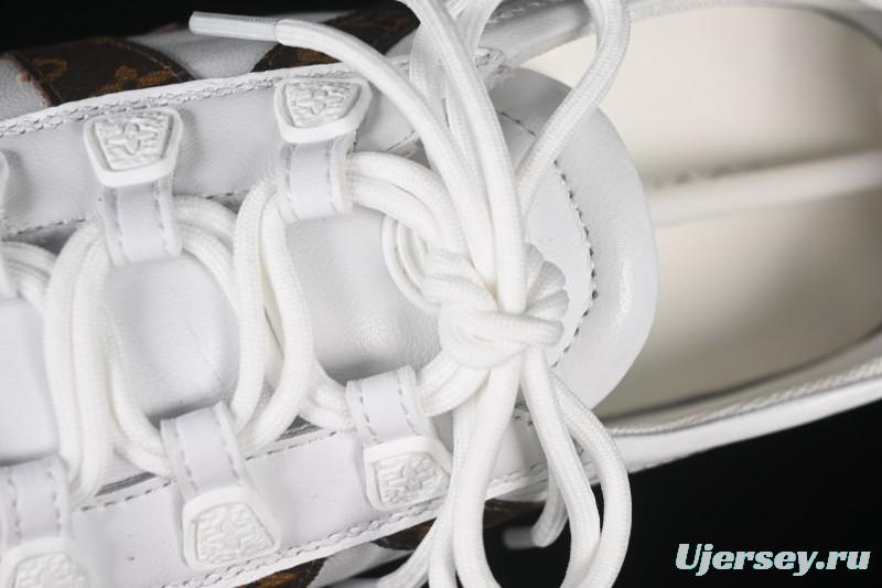 Louis Vuitton Sneakerina Round-Toe Lace-Up Ballet Style Flat Training Shoes - N.F6