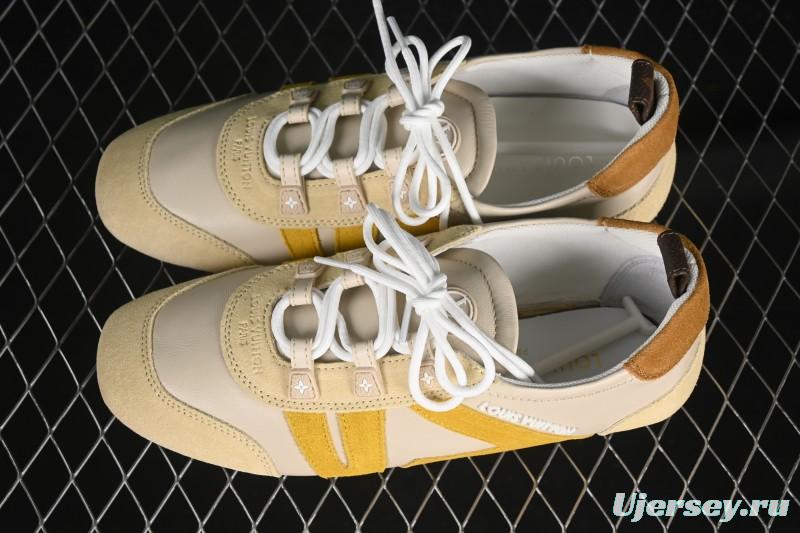 Louis Vuitton Sneakerina Round Toe Lace-Up Ballet Style Flat Training Shoes