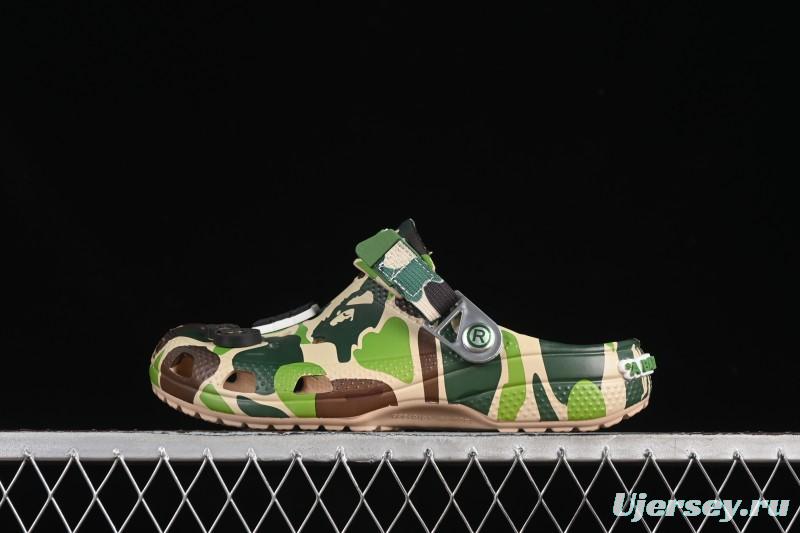 Bape x Crocs Classic Clog Camouflage Print Comfortable Versatile Clog - B.D4