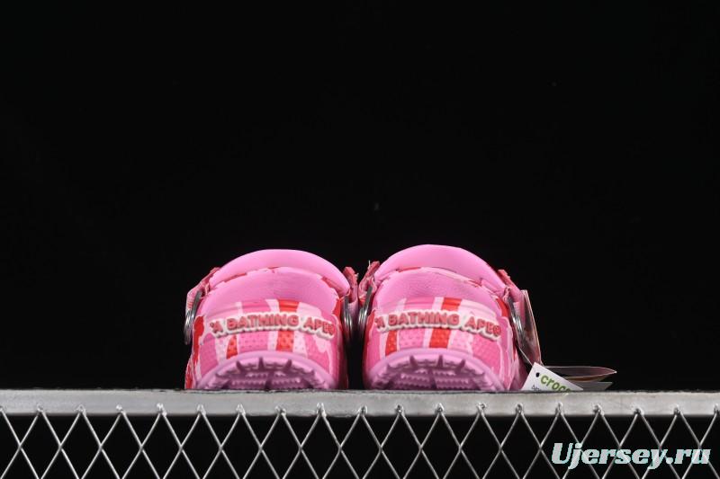 Bape x Crocs Classic Clog Camo Print Comfortable Versatile Clogs - B.D4