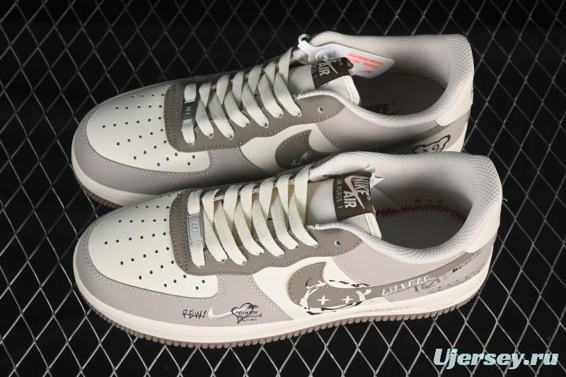 Nike Air Force 1'07 Low Smiling Bear Casual Sneakers - DB3301-881