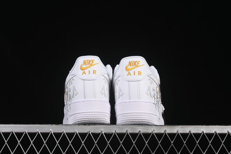 Nike Air Force 1'07 Low East Fence Drunk Chinese Style Gradient Yellow Low-Top Casual Sneakers - ZH0316-082