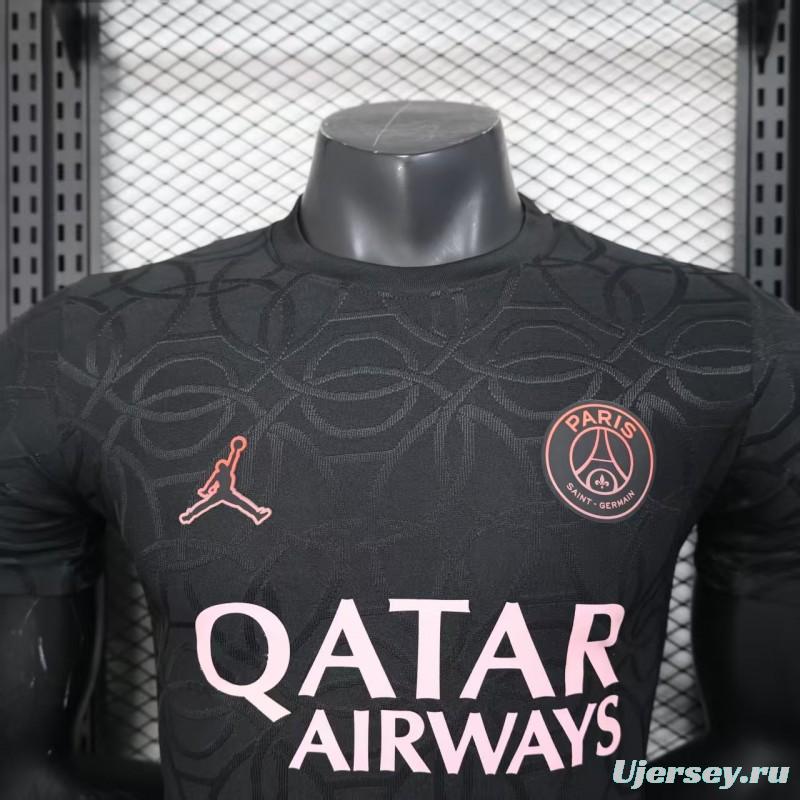 Player Version 25/26 Paris Saint-Germain PSG Black Pre-Match Jersey