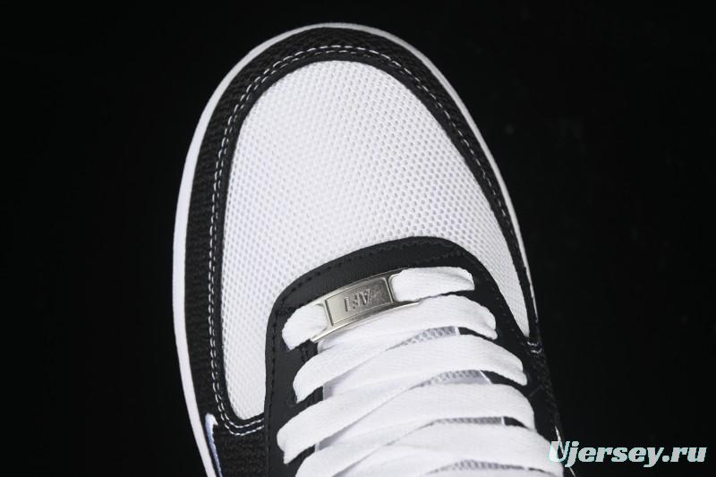 Nike Air Force 1'07 Low Custom Denim Swoosh Casual Sneakers - ZH0316-091