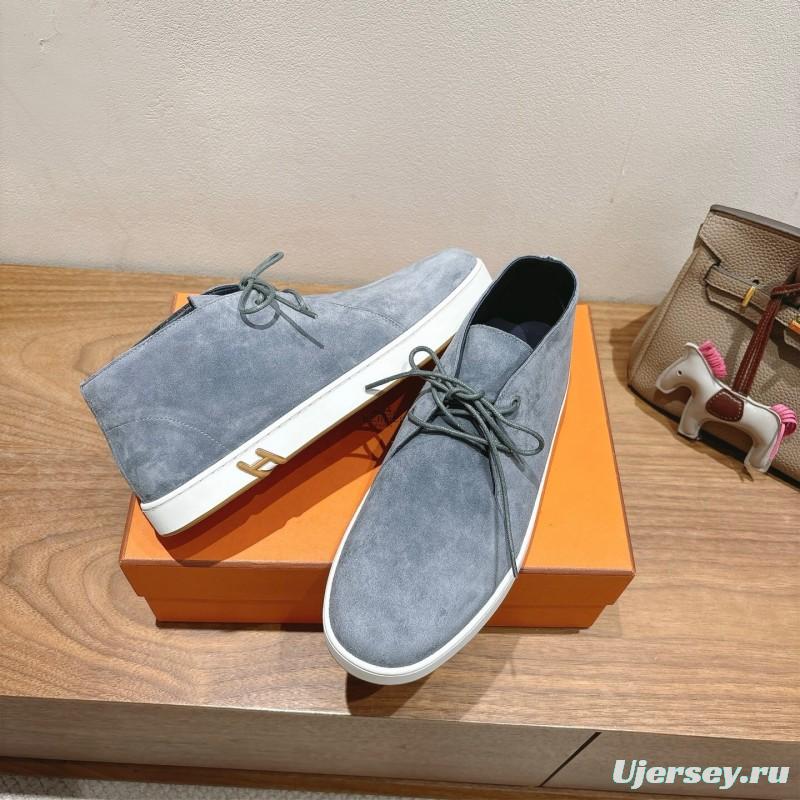 2025 Unisex H Grey Suede Boots AS00380
