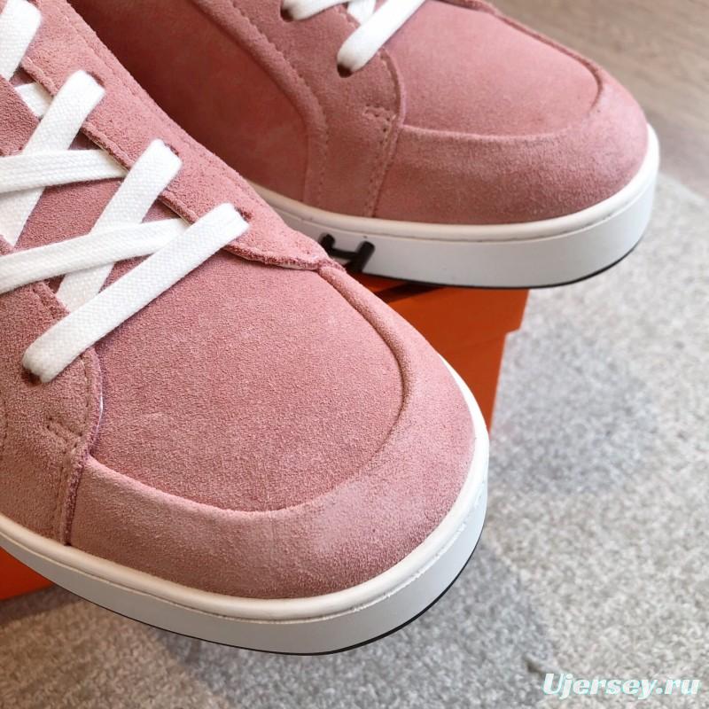 2025 Unisex H Pink Suede Sneakers AS00380