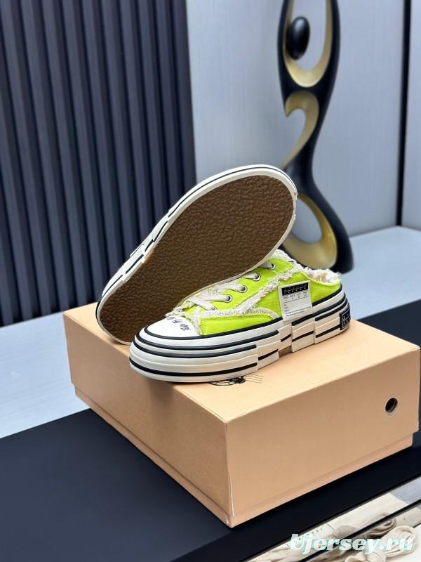 2025 Unisex XVESSEL Yellow White Canvas Plimsolls Vulcanized AS00240