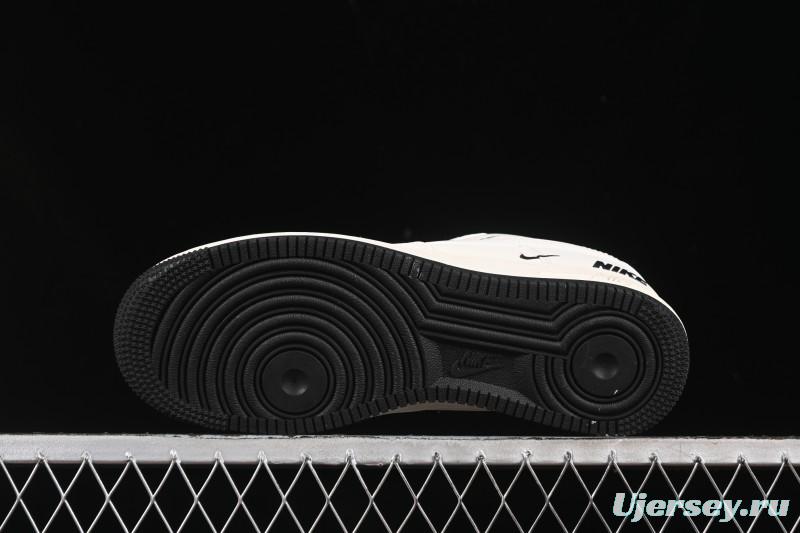 Nike Air Force 1'07 Low Casual Sneakers with Triple Black Swoosh - XX3168-183