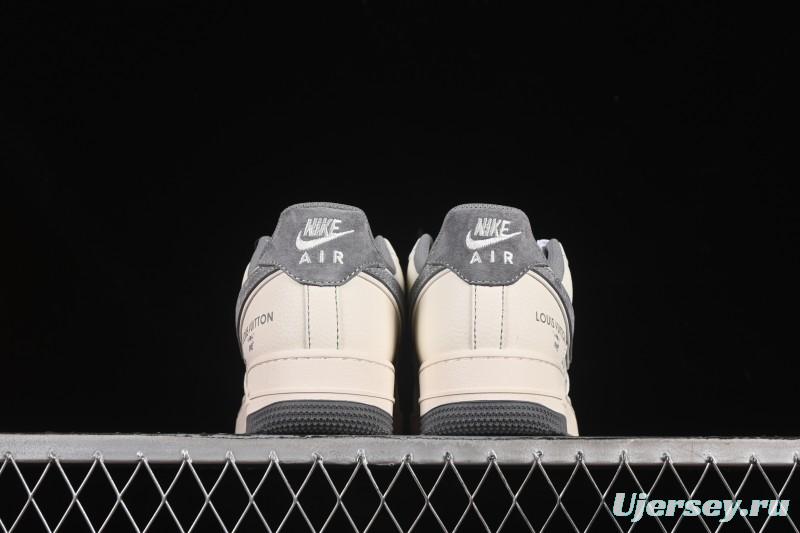 Nike Air Force 1 '07 Low LV Collaboration Light Gray Small Double Hook Casual Sneakers - YX5066-350