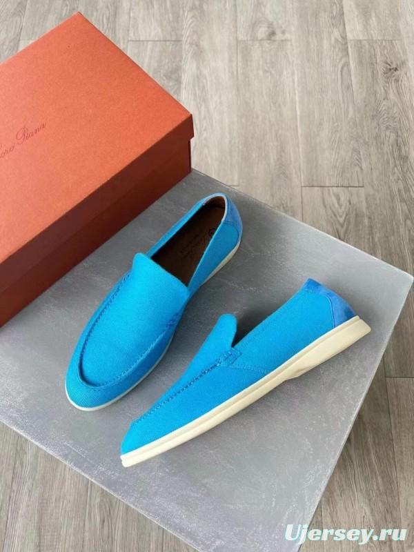 2025 Unisex Le Parmentier Blue Wool Blend Loafers AS00280