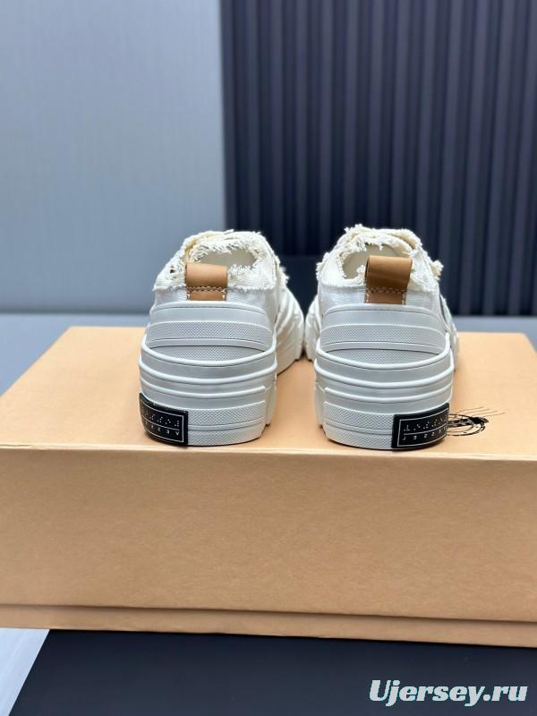 2025 Unisex XVESSEL White Canvas Plimsolls Vulcanized LY00360