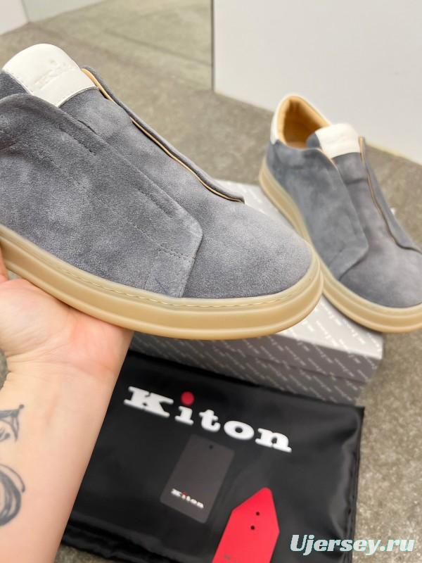 Kiton Men's Four Seasons Classic Casual Slip-On Loafer - AS00320