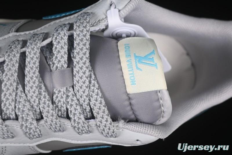 Nike Air Force 1 '07 Low LV Collaboration Gray Blue Sole Casual Sneakers - JJ2508-704