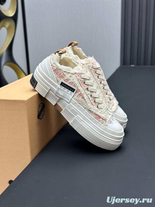 2025 Unisex XVESSEL White Canvas Plimsolls Distressed Design AS00260